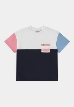 Lacoste T-shirt Imprimé - Navy Blue/white/lotus