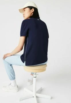 Lacoste Polo - Bleu Marine / Blanc -Lacoste Soldes Magasin f4bfbc638b764f7997c42859b971f847