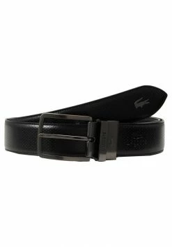 Lacoste REVERSIBLE CURVED STITCHED EDGES - Ceinture - Black -Lacoste Soldes Magasin f53f8aba3eef49729fa4a83124d941b3