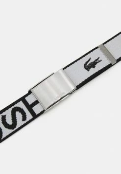 Lacoste STRAP - Ceinture - Noir/blanc