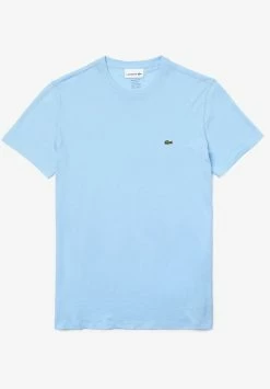 Lacoste T-shirt Basique - Bleu -Lacoste Soldes Magasin f7314e45aa8e4c16b8be8954bd1f4308