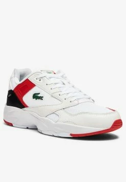 Lacoste STORM 96 - Baskets Basses - White/red