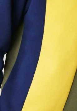 Lacoste Sweatshirt - Khaki Grün / Gelb / Blau -Lacoste Soldes Magasin f809a7b946524f8a8d34af9fb669ea37