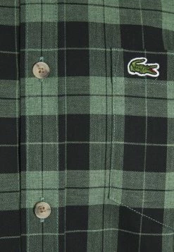 Lacoste Chemise - Black/dark Green -Lacoste Soldes Magasin fa5f705434254cd3b3431d0bacd2eeed