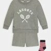 Lacoste UNISEX SET - Sweatshirt - Heather Wall Chine/white-infrared-navy Blue