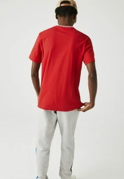 Lacoste T-shirt Basique - Rouge/blanc -Lacoste Soldes Magasin fae2b6f3a1e643b2bf467482a968d3f3