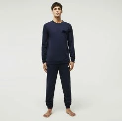 Lacoste Haut De Pyjama - Bleu Marine