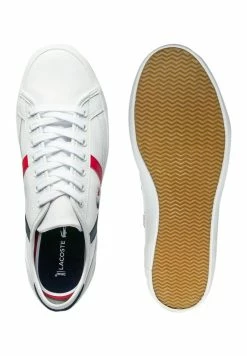 Lacoste Baskets Basses - Wht/nvy/red