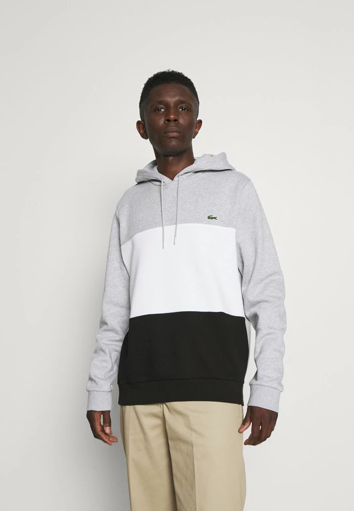 Lacoste Sweatshirt - Silver Chine/white/black 1 Lacoste Sweatshirt - Silver Chine/white/black
