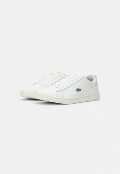 Lacoste CARNABY EVO - Baskets Basses - White/brown -Lacoste Soldes Magasin fef569bcb11649858f15579b0a521b34