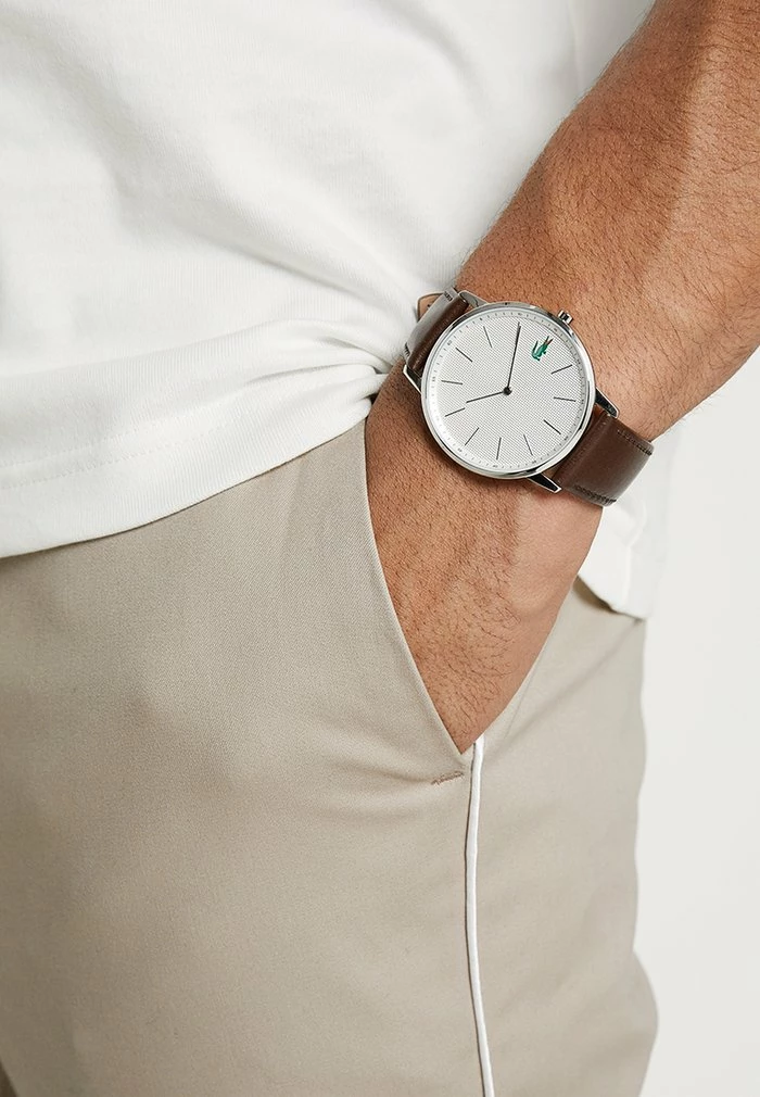 Lacoste MOON - Montre - Silver-coloured/brown 1 Lacoste MOON - Montre - Silver-coloured/brown