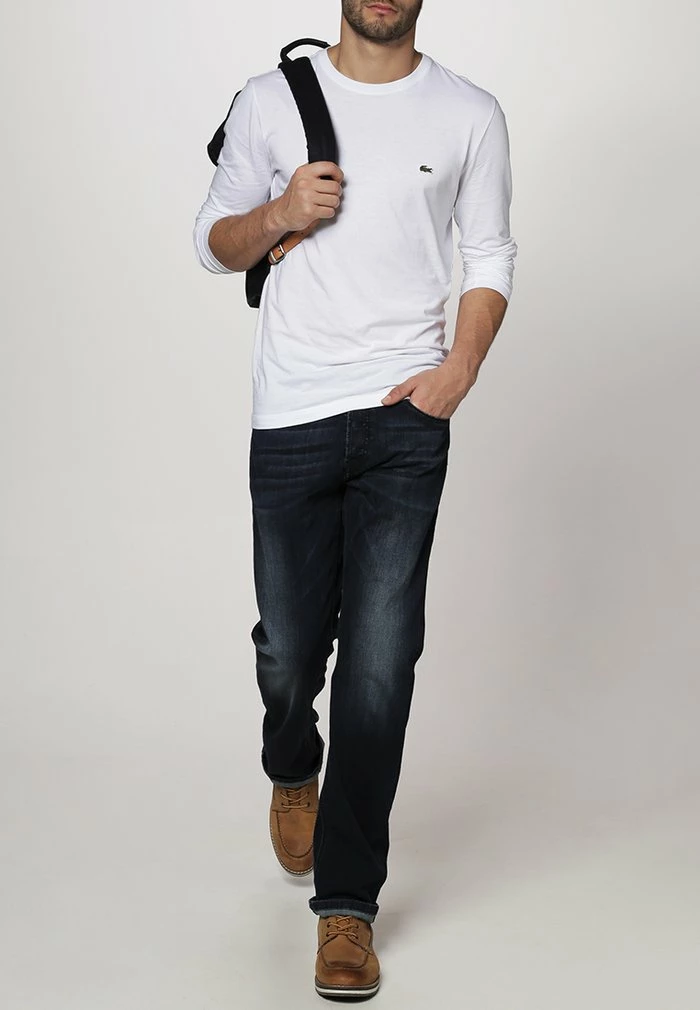 Lacoste T-shirt à Manches Longues - Weiß 1 Lacoste T-shirt à Manches Longues - Weiß